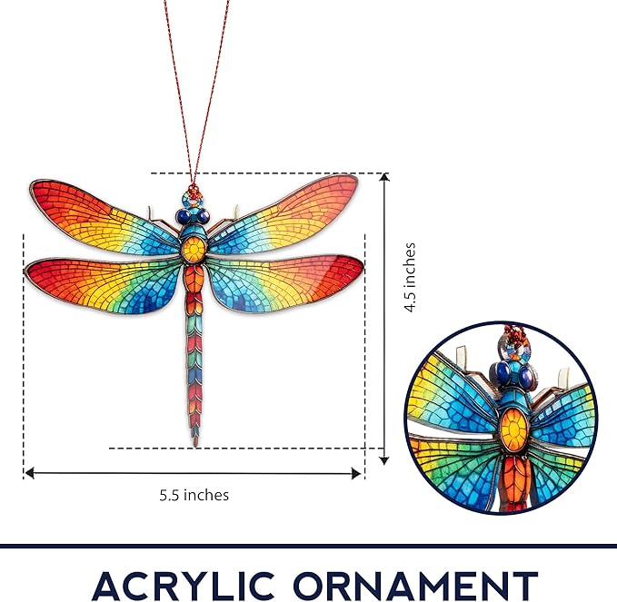 Christmas Women Gifts 2026 - Christmas Ornaments 2026 - Dragonfly Ornament - Dragonfly Gifts for Women - Christmas Women Decoration Ornaments