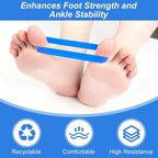 Sibba 5Pcs Toe Resistance Bands Toe Stretcher Bands for Bunion Correction Bunion Relief Toes Strength Foot Exercise Band for Hallux Valgus Yoga Daily Toes Training