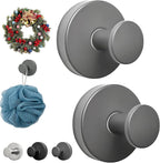 Wreath Hangers for Front Door Metal Suction Cup Hooks 2 Pack Removable Towel Hooks for Bathrooms Cup Hooks for Glass Window