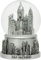 New York City Silver Lined Snow Globe 65mm NYC Souvenir