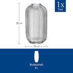Villeroy & Boch Fleur Vase, 11 in, Clear, Dishwasher Safe, Mouth-Blown and Handmade Glass Vase