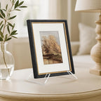 Americanflat Acrylic Easel Stand - 8" Tabletop Easel and Plate Stand - Lightweight Display Holders for Photos, Cards, Frames, Books, Magazines, Albums - Home or Office Decor