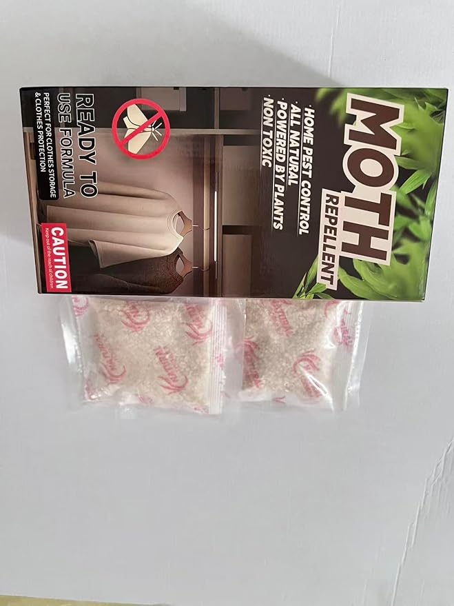 Natural Moth Repellent for Clothes Indoor Use, Alternative Moth Balls Moth Traps for Clothes Closet Carpet Fabric