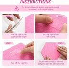 Mindsoft 16 Pcs Hexagon Cork Board for Walls with 50 Wooden Push Pins 6.7 x 5.9 in Felt DIY Tiles Notice with Nano Tape Hanging Bulletin Board for Home Photo Office Memo Note (Pink)