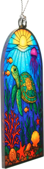 Bring Ocean Beauty to Your Christmas Tree, Christmas Ornaments 2026, Sea Turtle Gifts for Women, Acrylic Hanging Ornaments Ocean Turtle Pendant Decorations, Beach Christmas Ornaments for Home Decor