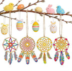 Wood Dream Catcher Ornament: 40pcs Mini Dreamcatcher Arts Craft Hanging Nursery Bedding Room Decorations Car Wall Catchers Kit