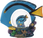 Elanze Designs Royal Blue Tang Fish Ocean Magical Whimsical Tabletop Dresser Nightstand Figurine Miniature 45MM Sturdy Polyresin Glitter Water Snow Globe Decoration