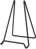 Metal Display Stand - Great for Displaying Small Plates, Dishes, Plaques, and Art Creations (4-Pack, Large Geometric Stand)