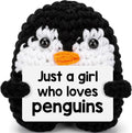 Belatelove Penguin Gifts for Penguin Lovers Friendship Birthday Gifts for Women Girl Gift, Funny Handmade Crochet for Daughter Granddaughter, I Love You Present for Girl Small Easter Decor