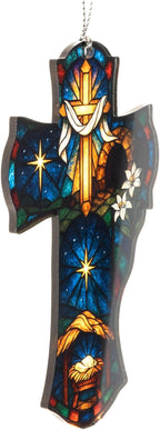Nativity Cross Christmas Ornament 2026, Christian Christmas Ornaments Religious Gift, Cross Christmas Tree Decor, Nativity Scene Ornament Easter Faith Decor