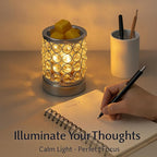 Leyoue Electric Crystal Wax Melt Warmer - Bulb Heating, Elegant Crystal Design, Quickly Melts Wax Blocks, Releases Long-Lasting Fragrance, Perfect Candle Wax Burner and Wax Warmer for Home Decor