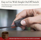 Candle Warmers ETC 2-in-1 Candle and Fragrance Warmer for Warming Scented Candles or Wax Melts and Tarts with to Freshen Room, Whitewashed Bronze