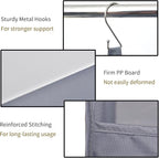 GRANNY SAYS 4-Shelf Hanging Organizer, Closet Hanging Shelves, Closet Hanging Storage Organizers, Organization for Bedroom, Living Room, Baby Nursery, Camper Accessories, Gray, 2-Pack