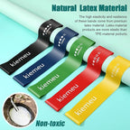 Mini Loop Resistance Bands for Working Out Legs, Elastic Stretch Bands for Exercise Loop Bands, Rubber Exercise Bands for Physical Therapy and Rehab, 6 cm Upgraded Version