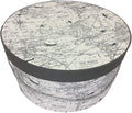 Sarah's Hat Boxes Classic Travel Hat Box – 8.75" x 4.5" (Dia. x Ht.) Handmade in USA – Odorless Non-Toxic Adhesive, Cording Handle – Premium Storage for Hats & Accessories