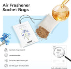 MYARO 12 Pack Fresh Linen Scented Sachets for Drawer, Closet & Car Air Freshener Bags | Odor Eliminator & Fabric Refresher | Crisp, Clean Home Fragrance Gift Set