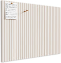 MaxGear Large Cork Boards for Walls 48" x 36", Light Tan Felt Bulletin Board Tiles for Office Decor, 12 Pack Felt Wall Tiles with Slat Paneling, Push Pin Board Home Wall Organizer