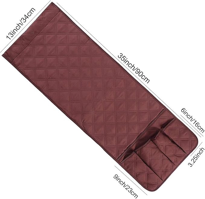 Ruibo Waterproof Sofa Couch Chair Armrest Organizer With 5 Pockets,armchair Caddy Fits For Phone, Book, Magazines, Tv Remote Control Holder/Coffee