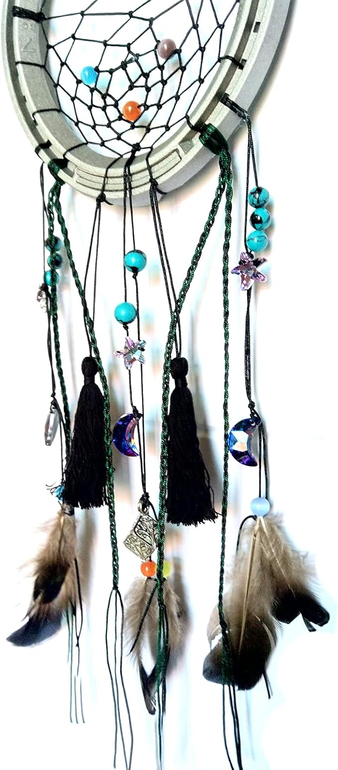 Luckly Horseshoes Dream Catcher Handmade Dream Catchers for Bedroom Wall Hanging Home Decor Ornaments Craft Men Women