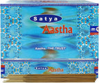 Aastha Incense Sticks and Incense Stick Holder Bundle Insence Insense Satya