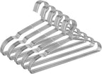 Clothes Hangers 50 Pack Heavy Duty, Ultra Slim Coat Hangers Space Saving, Non Slip Wire Metal Hanger Stainless Steel Hangars for Suit Skirts Pants Bra Closet Organizer Dorm Room Essentials 16.2 Inch