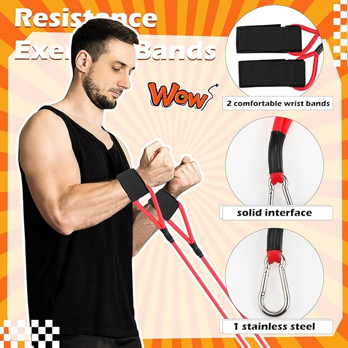 Zomiboo Baseball Bands Sports Resistance Exercise Bands Arm Strength Training Softball Baseball Pitching Training Workout Equipment for Youth Adult