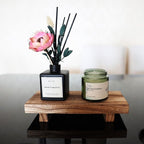Wood Riser for Decor, 8.66X3.54in Wood Pedestal Stand, Small Wooden Riser for Bathroom for Kitchen Counter