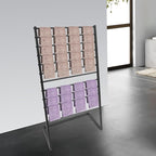 Scarf Display Stand, 10 Tier Metal Scarf Holder Organizer, Freestanding Scarf Rack, for Hanging Towels, Scarves, Clothes, Shawls, Blankets, Bandana, for Commercial Clothing Retail Store (Black)