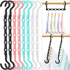 Closet Organizers and Storage, Magic Space Saving Hanger for 40 Heavy Clothes, Smart 360° Swivel Hook Cascading Hangers, Closet Organization Clothes Hangers, College Dorm Room Essentials for Girls