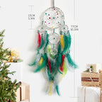 Christmas Rings Dream Catcher Handmade Christmas Dreamcatcher Hanging Decoration Home Wall Decoration Craft Ornament