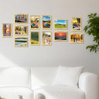 4x6 Gold Picture Frames Set of 12 for Displaying 4 x 6 Photos, Multi 4x6 Frames Collage for Wall or Tabletop, Horizontal or Vertical Display