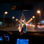 Dream Catcher for Cars,Handmade Small Rear View Mirror Hanging Decor,Boho car Accessories & Wall Ornament (Color)