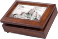 Cottage Garden 4 x 6 Photo Frame Woodgrain Music Box Plays You are My Sunshine