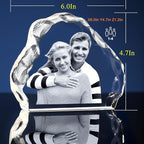 3D Crystal Photo,Anniversary Personalized Gift for Women, Wife, Mom,Husband,Grandma.Customized Birthday,Memorial Gifts,Custom Photo in Crystal