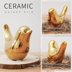 Notakia Gold Home Decor Small Birds Statues Modern Style Decorative Ornaments for Living Room Decor, Bedroom, Office Desktop, Cabinets (2Pcs Gold Birds)