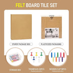 Cork Board Tiles - 4 Packs Adhesive Corkboards for Wall, Small Cork Board Squares Decorative for Office, School & Home