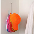 Hat Rack for Baseball Caps - 2 Pieces Adhesive Hat Organizer Wall Mount, Strong Hat Storage Organizer for Baseball Cap No Drilling Hat Holder for Door, Closet and Wall