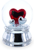 Romantic Red Heart in Love Glass Musical Water Snow Globe