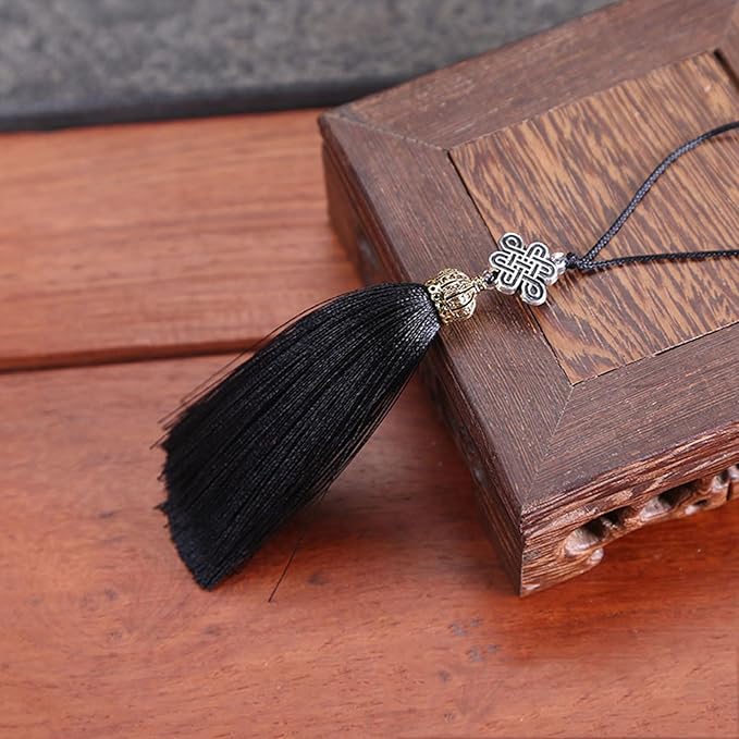 Chinese Knot Tassels Pendant, Handmade Polyester Tassels, Great for Home Decors and Festival Ornament