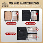 TAILI 12 Pack Cube Vacuum Storage Bags, Medium Size (25x19x11 inch), Vacuum Seal Bags for Clothing, Travel Compression Packing for Clothes, Blankets, Baby Clothes, Travel Accessories