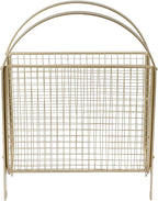 MyGift Magazine Rack, Floor Freestanding Magazine Holder for Bathroom Bedroom Office, Books Newspapers File Mail Organizer, Mid Century Modern Decor Wire Storage for Tablets and Documents