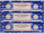 TRUMIRI Incense Stick Holder Bundle with Satya Sai Baba Nagchampa 100g Incense Sticks - Pack of 3 (Approx 300 Sticks)