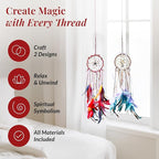 DIY Dream Catcher Kit (2 Pack): Make Your Dreamcatcher for Kids & Adults, Unleash Your Creativity, Create Two Unique Talismans, Make Your Very own Dream Catcher