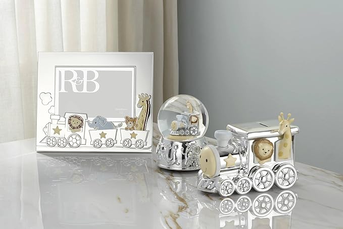 Reed and Barton 897382 Animal Train Silverplate Bank
