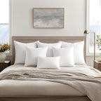 MIULEE Throw Pillows Inserts, Pack of 4 18x18 Inch 100% Virgin Fiber Filling Bed Couch Pillows