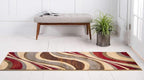 Unique Loom Barista Collection Area Rug - Ngada (2' 2" x 6' 1" Runner, Beige/ Red)