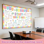Employee Recognition Bulletin Board Decor - 20 Paper Cutouts Expressing Appreciation and Acknowledgment, Perfect for School, Classroom, and Office Wall Decor