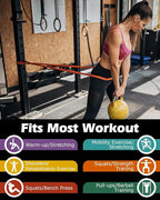 Zacro Resistance Bands, 6 Resistance Levels Pull Up Assistance Bands, Exercise Bands for Men&Women, Heavy Duty Resistance Band Set with Door Anchor, for Working Out, Muscle Training, Physical Therapy