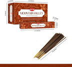 Hem Mountain Valley Masala Incense Sticks | Natural Fragrance of Sandalwood for Positivity | Smudge Healing Incense for Stress Relief & Cleansing | Gift Set - Pack of 12 (15 GMS Each)