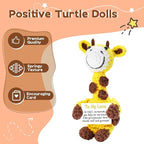 Handmade Positive Crochet Animals Gifts for Her/Him/Women/Men, To My Love Emotional Stuffed Giraffe Thank You Present Gift for Anniversary, Weeding, Christmas, Valentines, Birthday and Special days